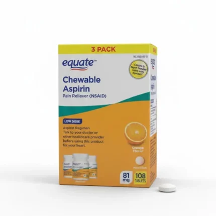 Equate Chewable Low Dose Aspirin 81mg - Orange